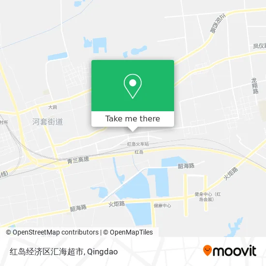 红岛经济区汇海超市 map