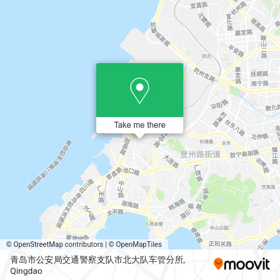 青岛市公安局交通警察支队市北大队车管分所 map