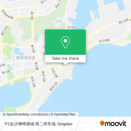 P2金沙滩啤酒城-第二停车场 map