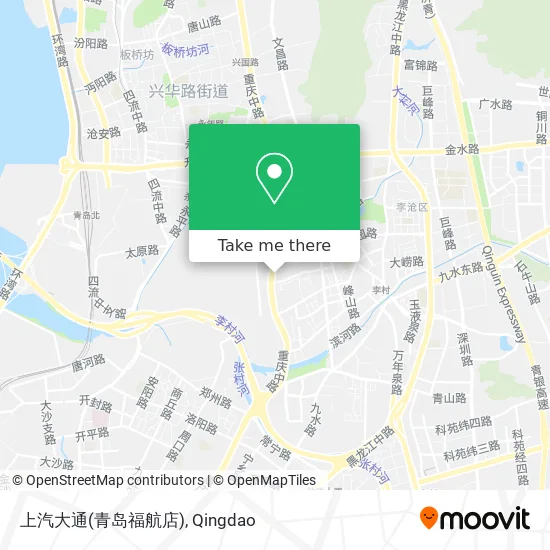 上汽大通(青岛福航店) map