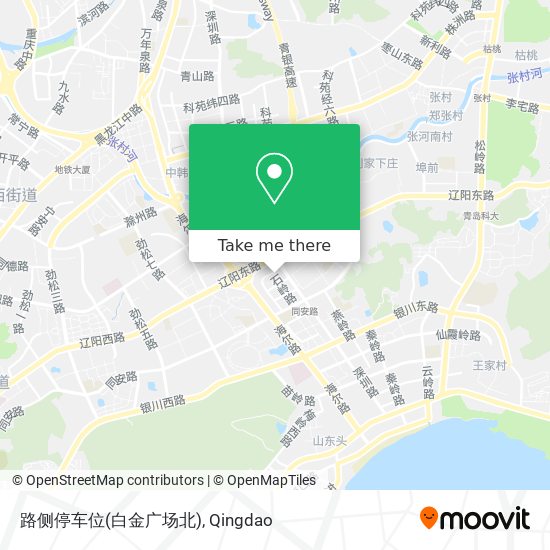 路侧停车位(白金广场北) map