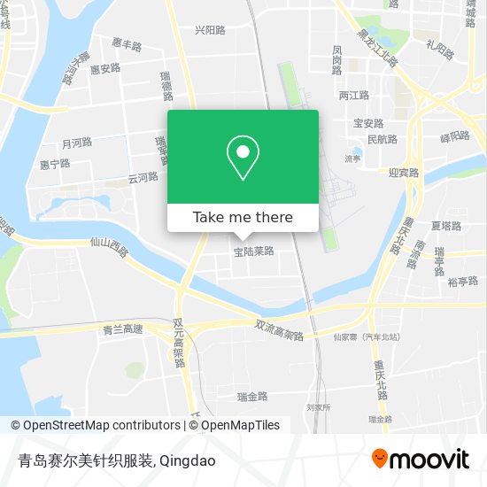 青岛赛尔美针织服装 map