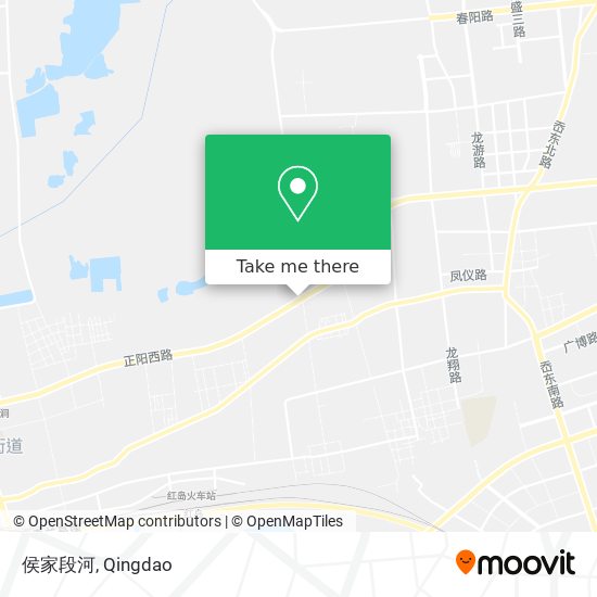 侯家段河 map