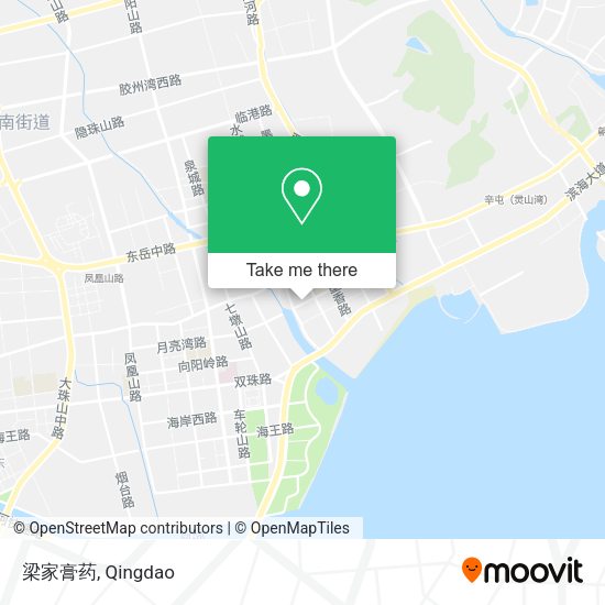 梁家膏药 map