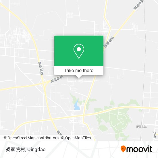 梁家荒村 map