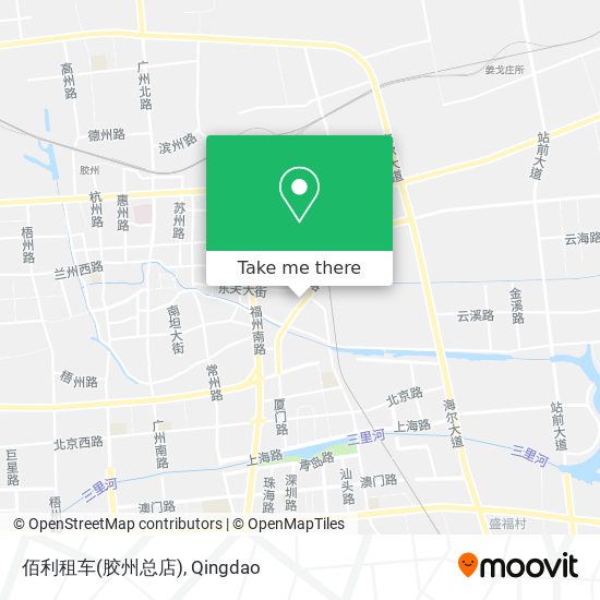佰利租车(胶州总店) map