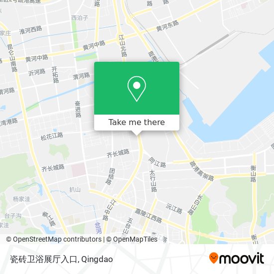 瓷砖卫浴展厅入口 map