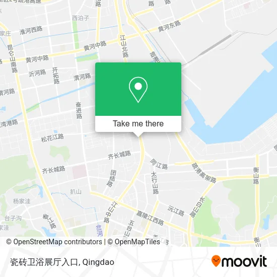 瓷砖卫浴展厅入口 map