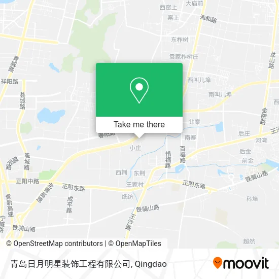 青岛日月明星装饰工程有限公司 map
