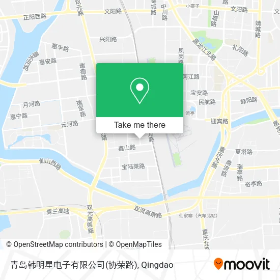 青岛韩明星电子有限公司(协荣路) map