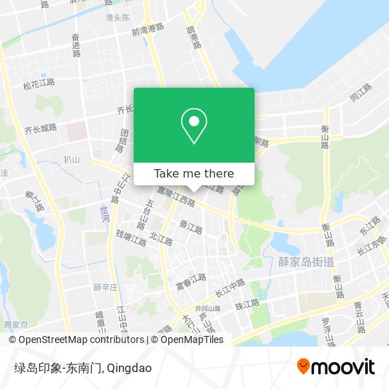 绿岛印象-东南门 map