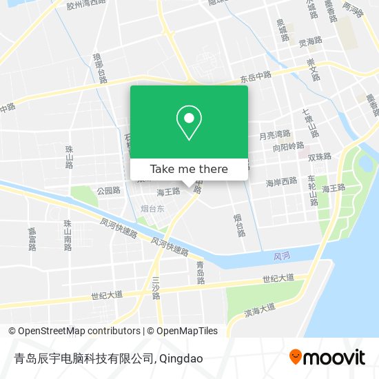青岛辰宇电脑科技有限公司 map