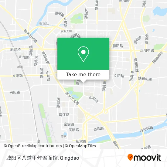 城阳区八道里炸酱面馆 map