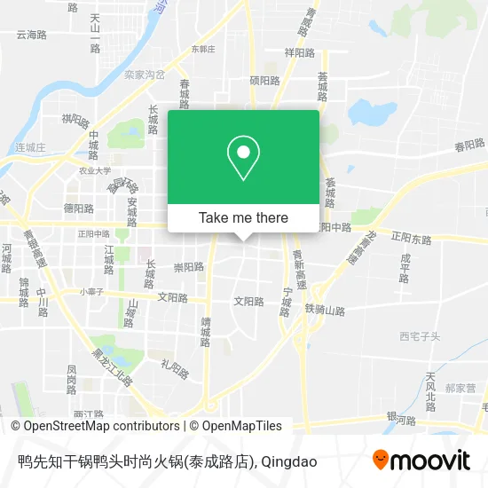 鸭先知干锅鸭头时尚火锅(泰成路店) map
