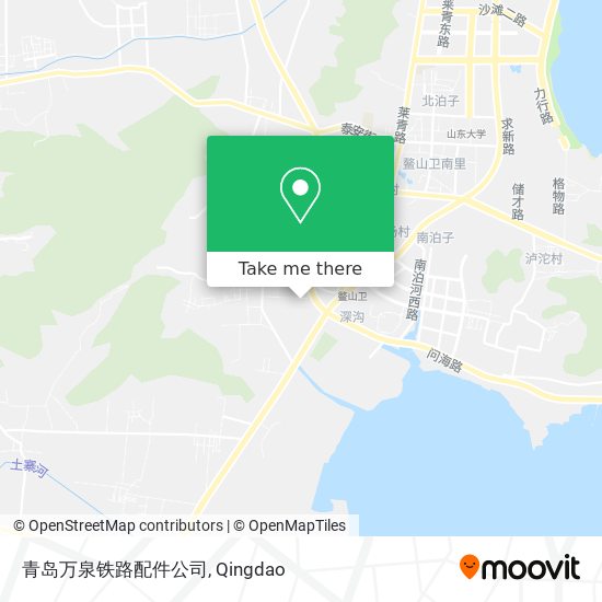 青岛万泉铁路配件公司 map