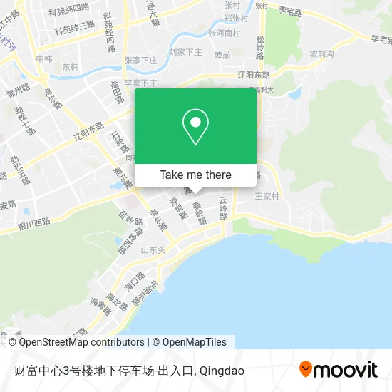 财富中心3号楼地下停车场-出入口 map