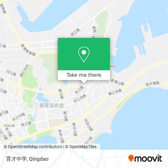 育才中学 map