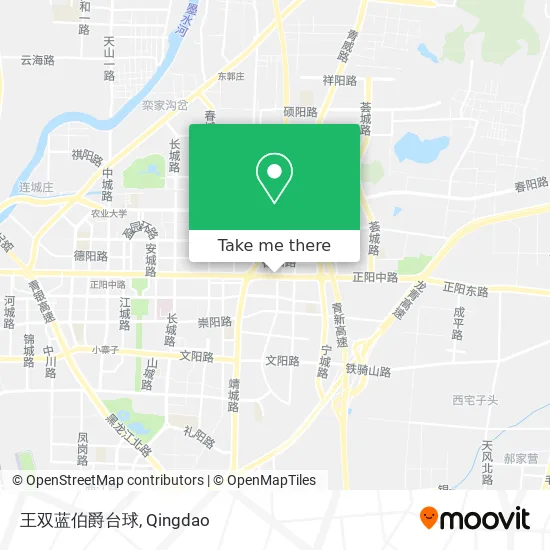 王双蓝伯爵台球 map