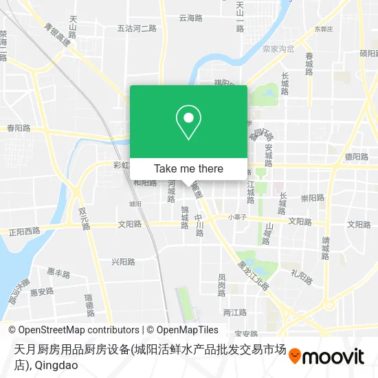 天月厨房用品厨房设备(城阳活鲜水产品批发交易市场店) map
