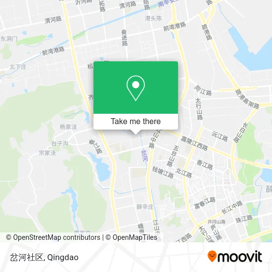 岔河社区 map