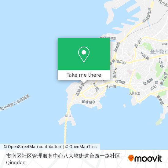 市南区社区管理服务中心八大峡街道台西一路社区 map