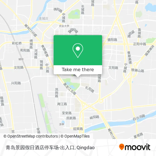 青岛景园假日酒店停车场-出入口 map