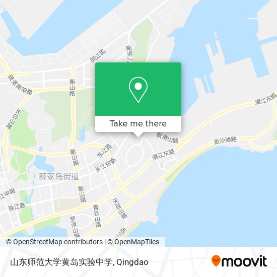 山东师范大学黄岛实验中学 map