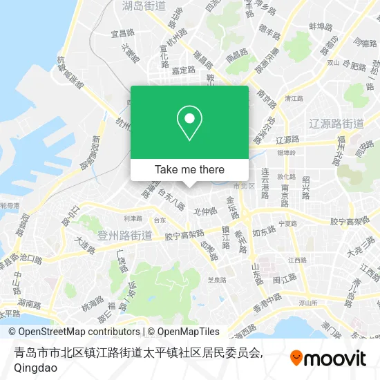 青岛市市北区镇江路街道太平镇社区居民委员会 map