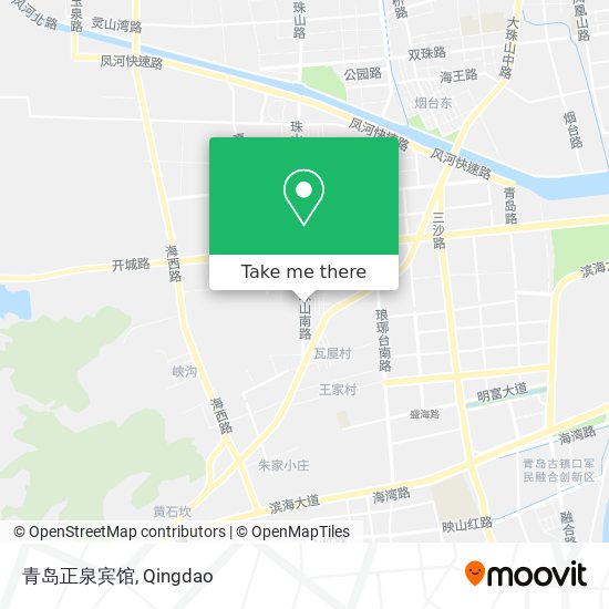 青岛正泉宾馆 map