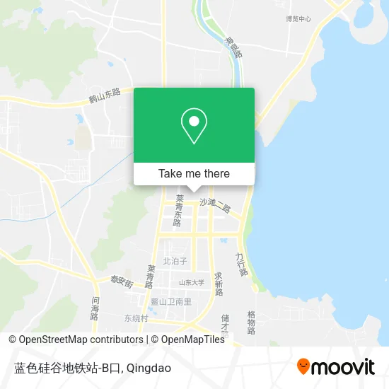 蓝色硅谷地铁站-B口 map