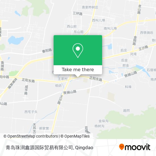 青岛珠润鑫源国际贸易有限公司 map