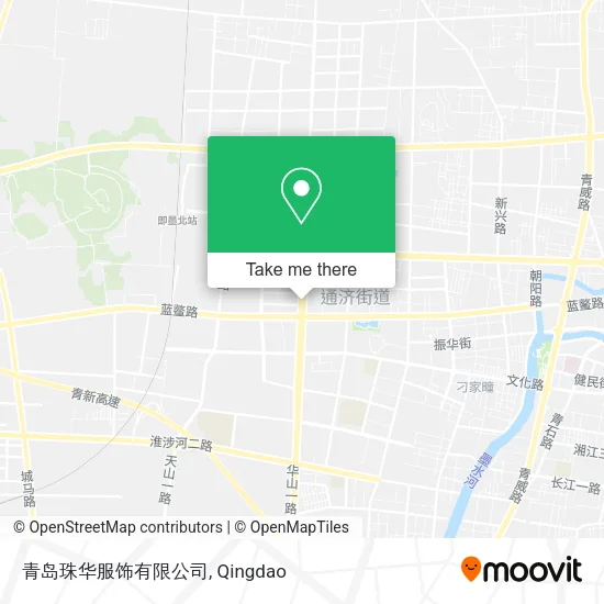 青岛珠华服饰有限公司 map