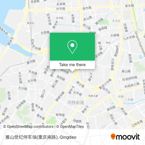 雁山世纪停车场(重庆南路) map