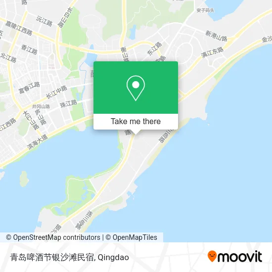 青岛啤酒节银沙滩民宿 map