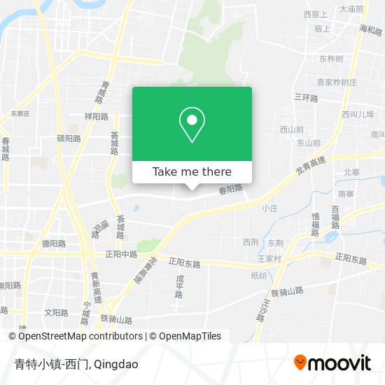 青特小镇-西门 map