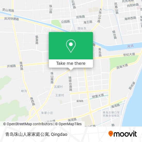 青岛珠山人家家庭公寓 map