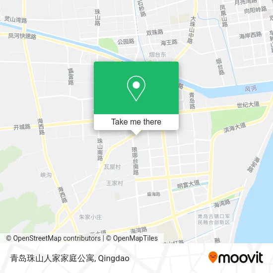青岛珠山人家家庭公寓 map