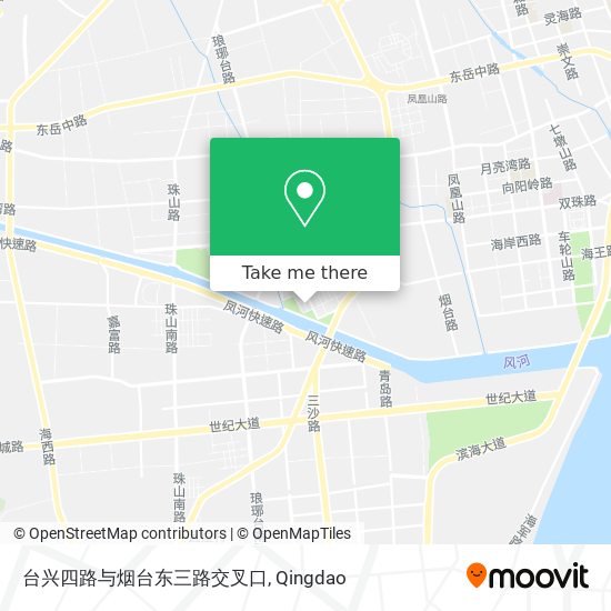 台兴四路与烟台东三路交叉口 map