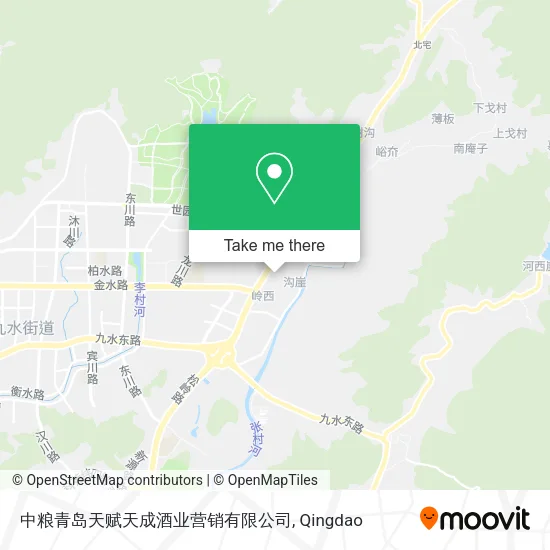 中粮青岛天赋天成酒业营销有限公司 map