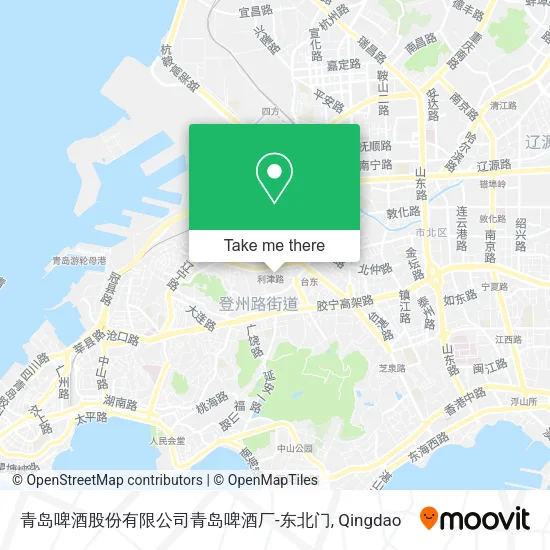 青岛啤酒股份有限公司青岛啤酒厂-东北门 map