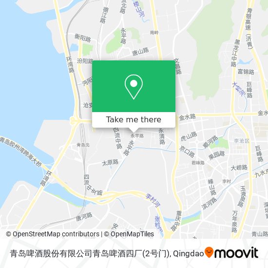 青岛啤酒股份有限公司青岛啤酒四厂(2号门) map