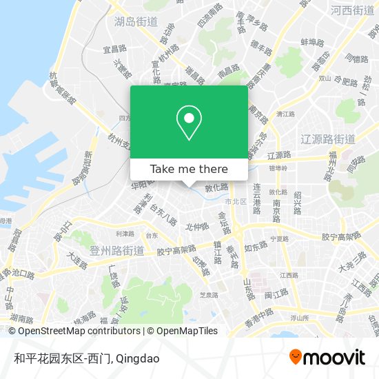 和平花园东区-西门 map