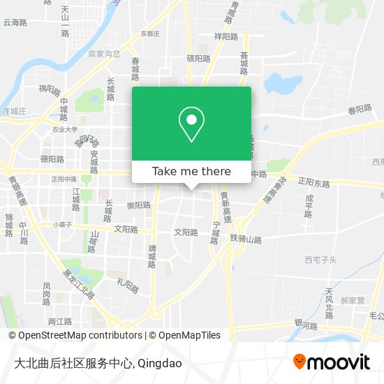 大北曲后社区服务中心 map