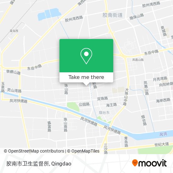 胶南市卫生监督所 map
