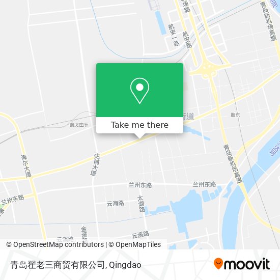 青岛翟老三商贸有限公司 map