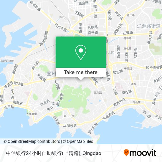 中信银行24小时自助银行(上清路) map
