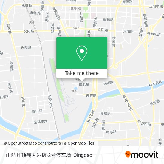 山航丹顶鹤大酒店-2号停车场 map