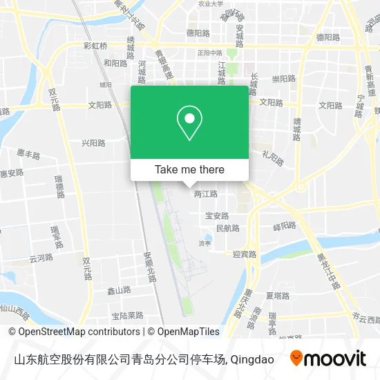 山东航空股份有限公司青岛分公司停车场 map