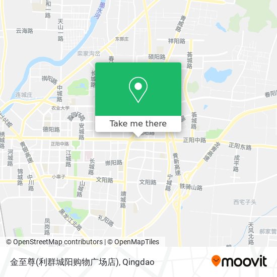 金至尊(利群城阳购物广场店) map