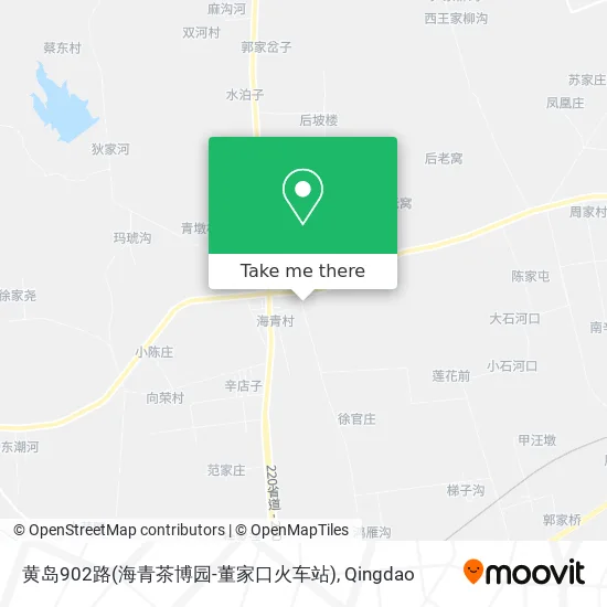黄岛902路(海青茶博园-董家口火车站) map